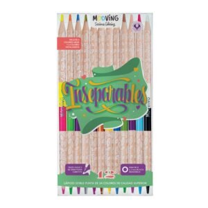 COLORING - LAPICES BICOLORES X 12 MOOVING