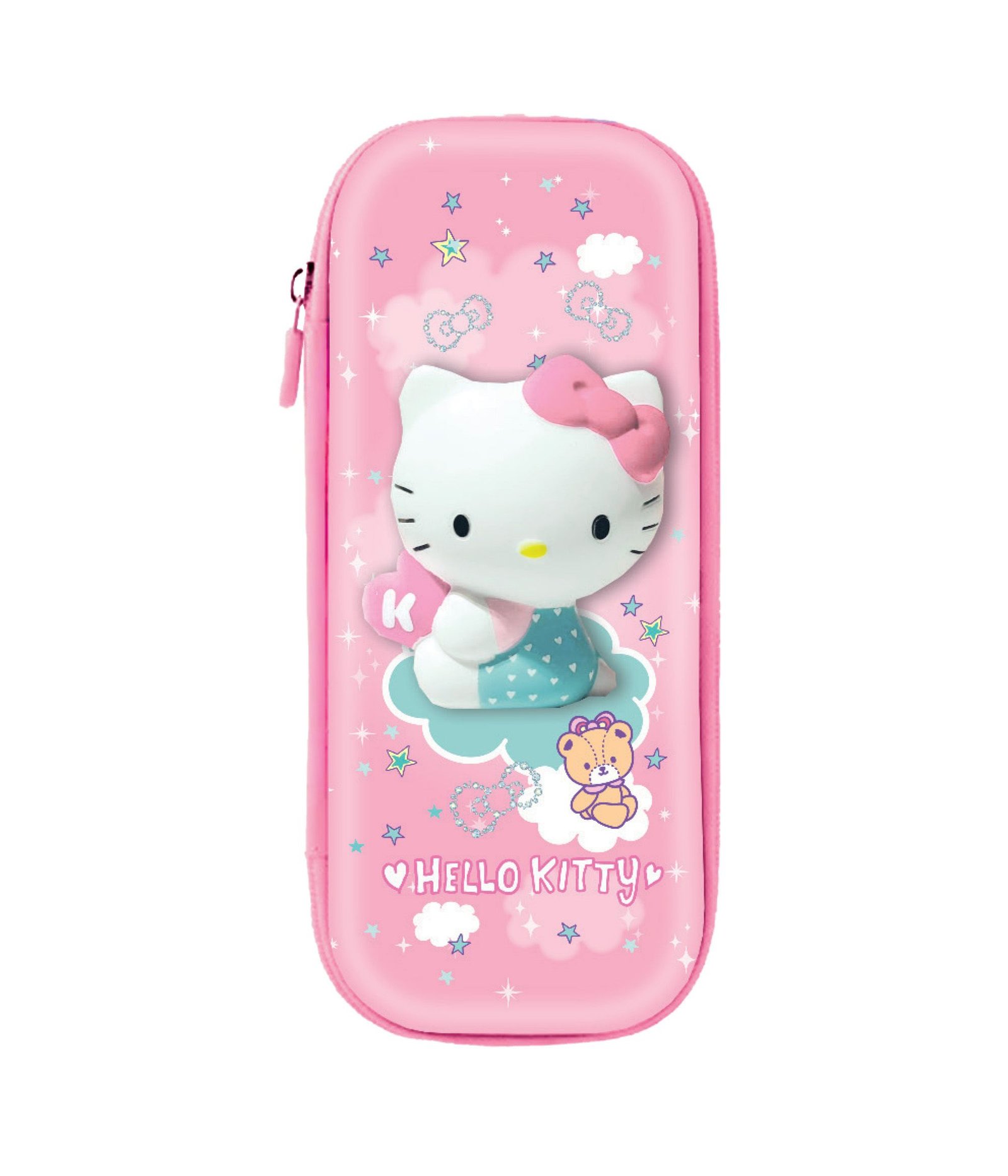 5907360010852 ESTUCHE SQUISHY EVA HELLO KITTY COOLPACK ROSA - Imagen 1