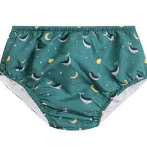 BAÑADOR PAÑAL VOLANTES WHALE TEAL 18-24 MESES TUTETE