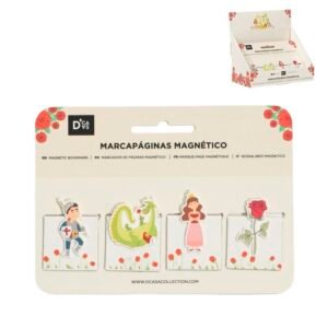CUATRO MARCAPAGINAS MAGNETICOS SAN JORDI