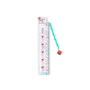 REGLA MARCAPAGINAS LIBRO Y ROSA