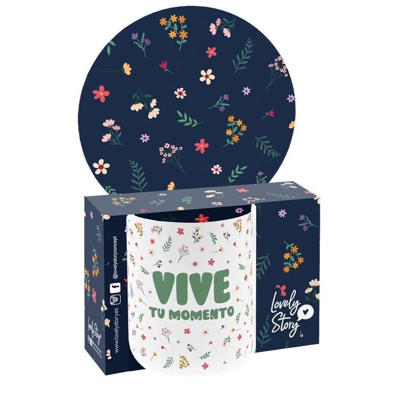TZ2624BL TAZA 330 ML 330 ML - HAPPY FIELDS -VIVE LA VIDA LOVELY STORY - Imagen 1