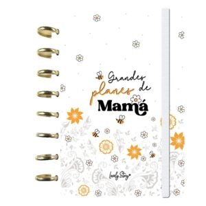 CUADERNO NOTE BOOK A5 CON SISTEMA DE DISCOS 100 HOJAS ICE GRANDES PLANES DE MAMÁ