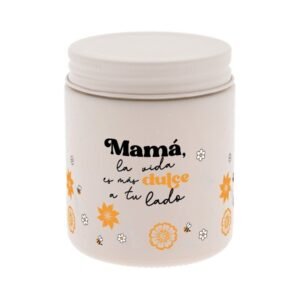 VELA AROMÁTICA / CANDLE -SAND- MAMÁ, LA VIDA ES MÁS DULCE A TU LADO