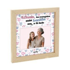 MARCO DE FOTOS MADERA - ABUELA, LOS MOMENTOS MÁS BONITOS SON A TU LADO
