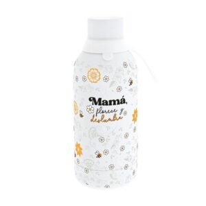 BOTELLA TÉRMICA CON INTERIOR CERÁMICO Y DOS TAPAS HERMÉTICAS 500ML - ICE - MAMÁ,