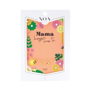 PULSERA DE ACERO DORADO - MAMÁ, HOGAR ERES TÚ LOVELY STORY