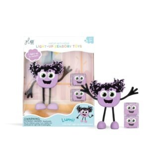 SET PERSONAJE LUMI + 2 CUBOS LUZ LILA KIDS GLOPALS