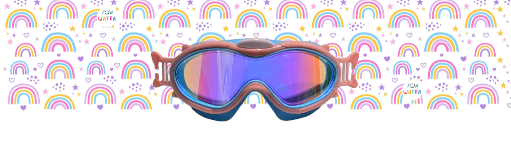 12012026165414.Copia_de_rosa-azul_arcoiris GAFAS INFANTILES ROSAS CON TURBANTE ARCOIRIS FUNWATER - Imagen 1