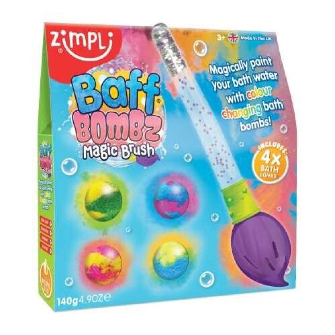BZAE00004324 PINCEL MÁGICO + 4 BOMBAS DE BAÑO ZIMPLI - Imagen 1