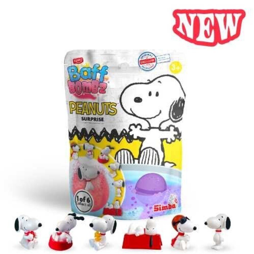 BZAE00005524 BOMBA DE BAÑO SURPRISE SNOOPY 1x100gr. ZIMPLI - Imagen 1