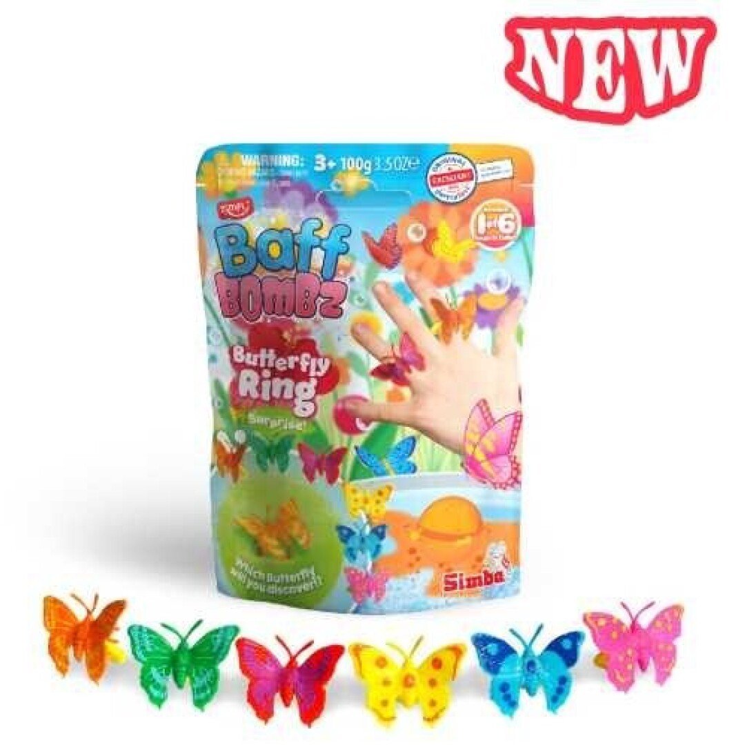 BZAE00005525 BOMBA DE BAÑO SURPRISE MARIPOSA 1x100gr. ZIMPLI - Imagen 1