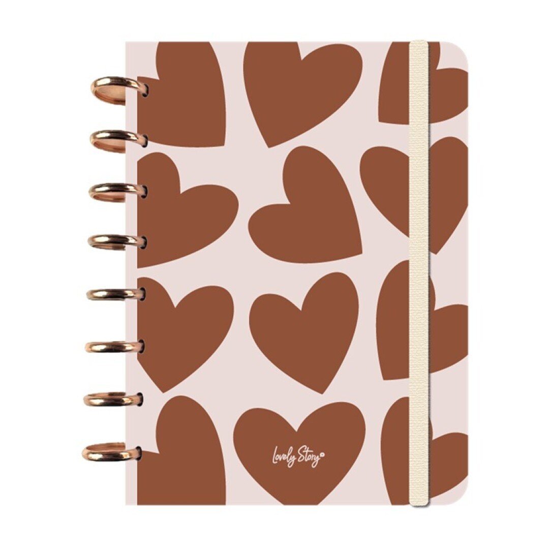 V42G00018607 CUADERNO NOTEBOOK A5 CUADRICULA 100GR - SAND - MODERN MOOD LOVELY STORY - Imagen 1