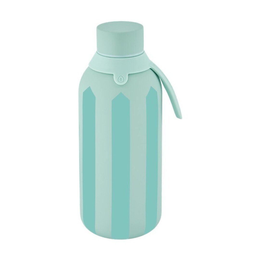 V42G00019245 BOTELLA TÉRMICA DOS TAPAS HERMÉTICAS 500ML MINT- CANDY LINES LOVELY STORY - Imagen 1