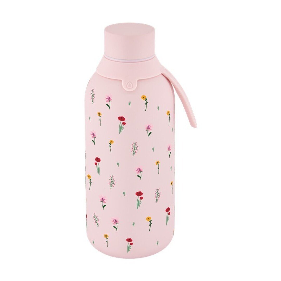 V42G00019251 BOTELLA TÉRMICA DOS TAPAS HERMÉTICAS 500ML PINK - LITTLE BLOOM LOVELY STORY - Imagen 1