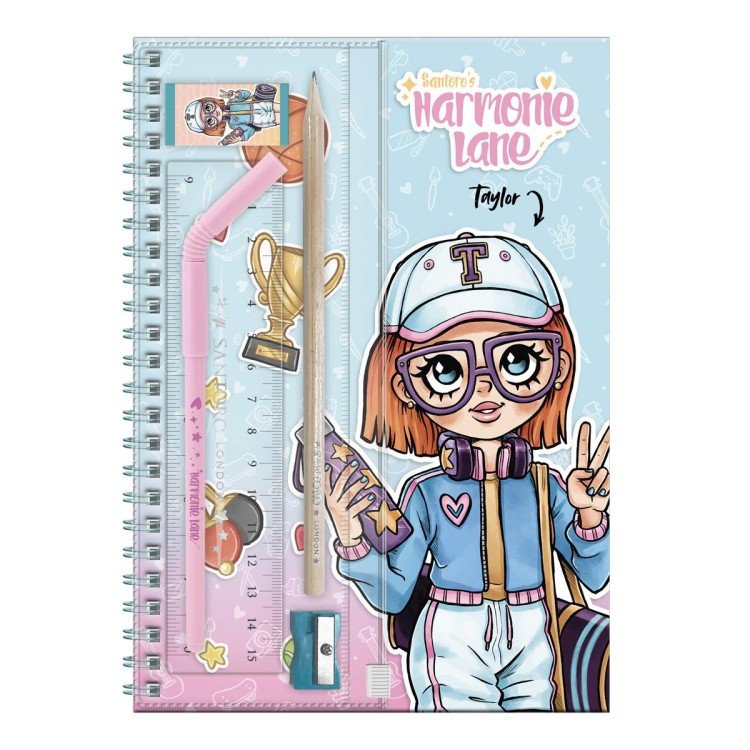 b_5018997920183-1-cuaderno-con-set-de-escritura-ha CUADERNO CON SET DE ESCRITURA HARMONIE LANE TAYLOR - SANTORO - Imagen 1