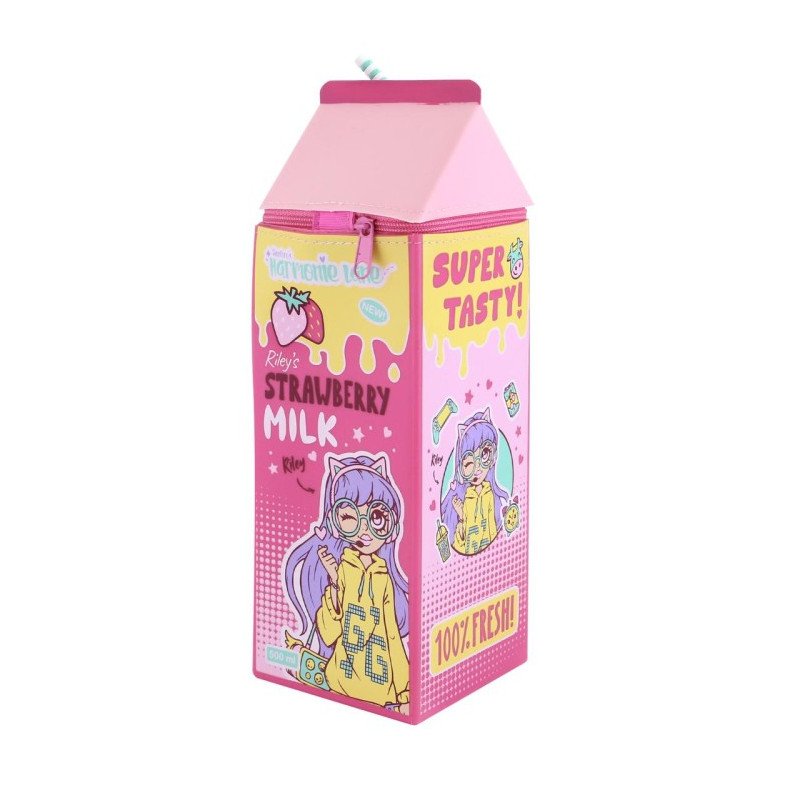 estuche-de-silicona-strawberry-milk-harmonie-lane-santoro ESTUCHE DE SILICONA STRAWBERRY MILK HARMONIE LANE - SANTORO - Imagen 1