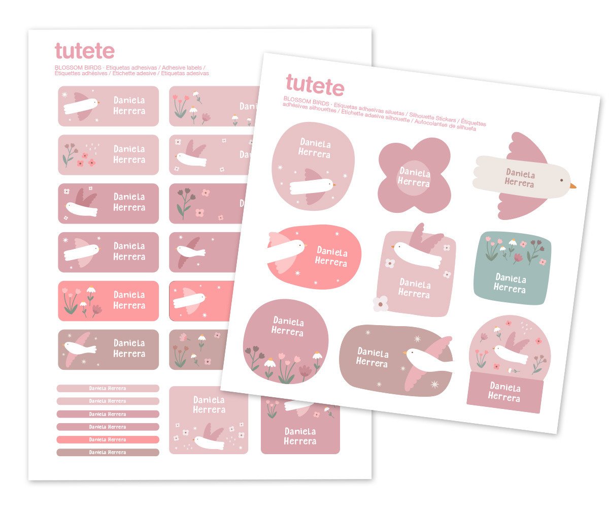 676599-1200x1000 (1) 29 PEGATINAS PARA OBJETOS BLOSSOM BIRDS PERSONALIZABLE TUTETE - Imagen 1