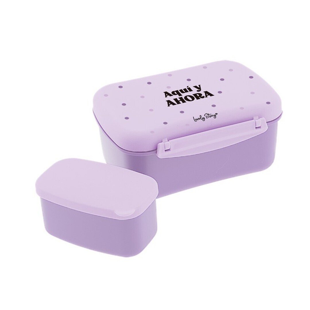 V42G00018786 (1) TUPPER HERMETICO LILAC AQUI Y AHORA LOVELY STORY - Imagen 1