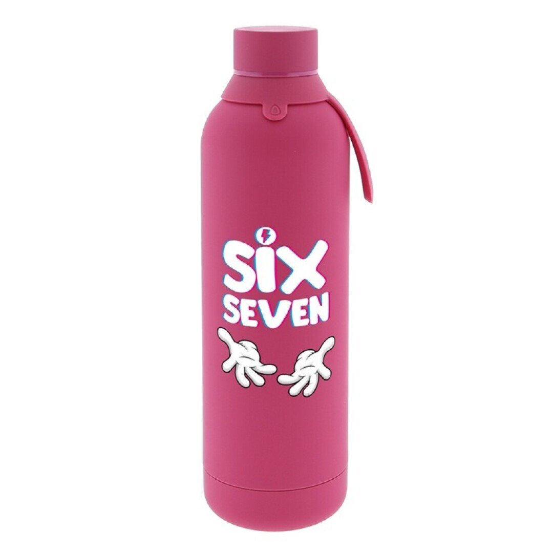 V42G00020651 BOTELLA TÉRMICA 750ML MAGENTA - SIX SEVEN LOVELY STORY - Imagen 1