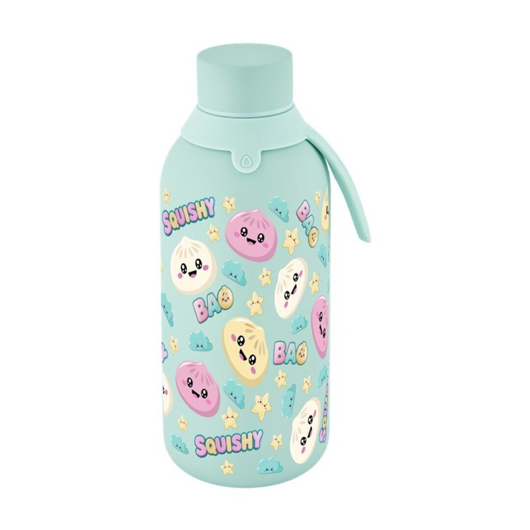 V42G00022502 BOTELLA TERMICA DOS TAPONES HERMETICOS BAO MINT 500ML LOVELY STORY - Imagen 1