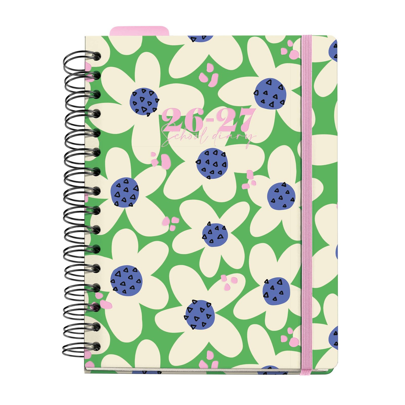 featured-8b9cc0a064be3c0da75b799bf8dc4f9954febad6_MR21337 AGENDA ESCOLAR PLUS WIRE-O DÍA PÁGINA GREEN BLOOM HUTTER 2026-27 - Imagen 1