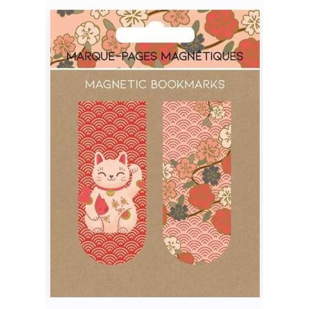 Fal_Ltering_1 BLISTER 2 MARCAPAGINAS MAGNETICO GATO MANEKI NEKO - Imagen 1