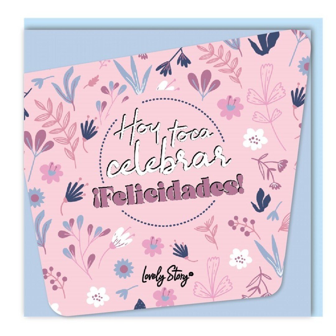V42G00012031 TARJETA DE FELICITACIONES HOY TOCA CELEBRAR FELICIDADES - Imagen 1