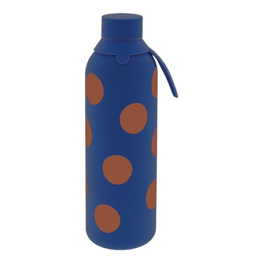 V42G00018711 BOTELLA TÉRMICA DOS TAPAS HERMÉTICAS 750ML AZUL OSCURO LOVELY STORY - Imagen 1