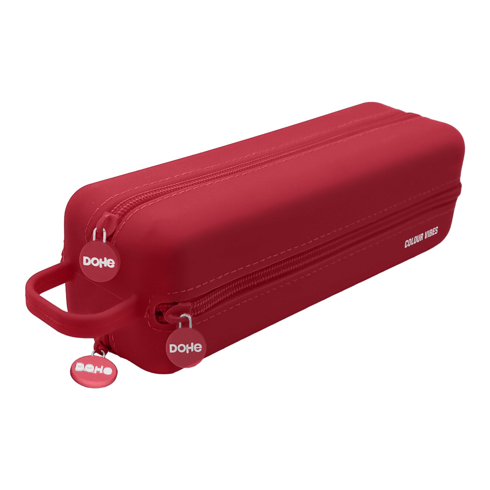 52304 PORTATODO DE SILICONA COLOR ROJO 4 CREMALLERAS DOHE - Imagen 1
