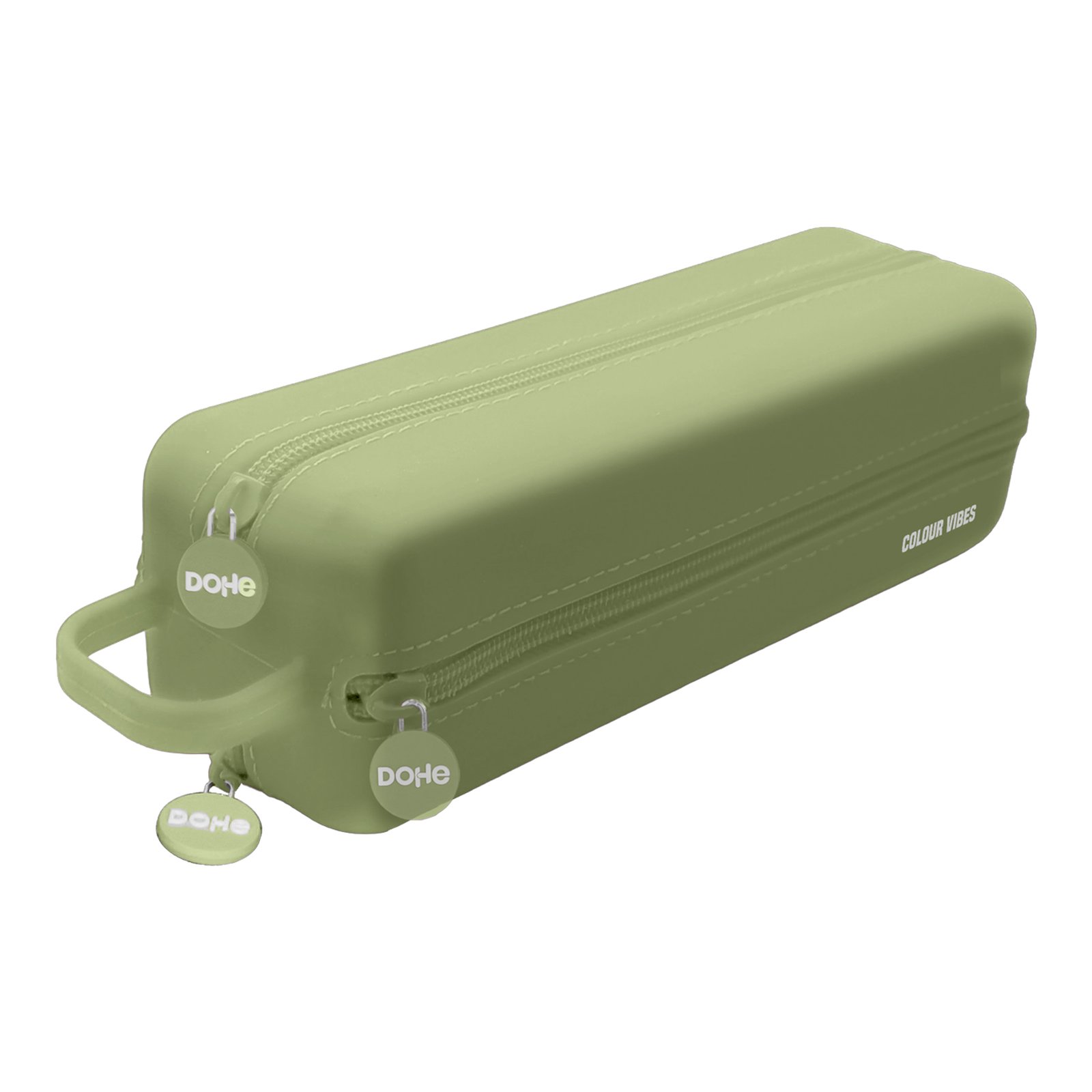52305 PORTATODO DE SILICONA COLOR VERDE 4 CREMALLERAS DOHE - Imagen 1