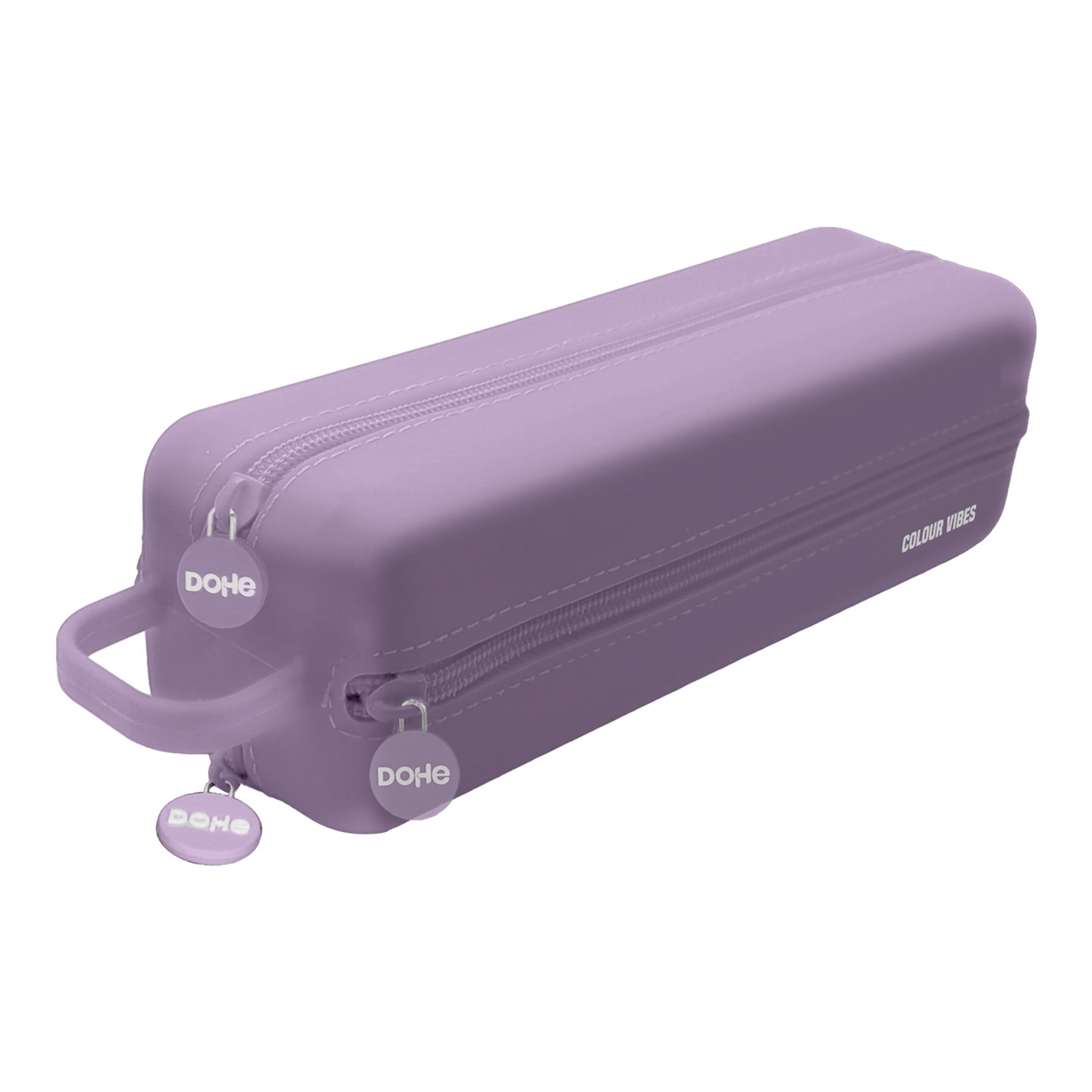 52310 PORTATODO DE SILICONA COLOR MORADO 4 CREMALLERAS DOHE - Imagen 1