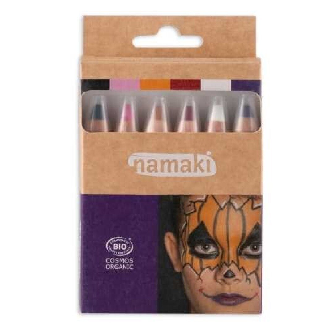 BZAE00003803 SET 6 LÁPICES MAQUILLAJE NAMAKI MUNDO DEL TERROR - Imagen 1