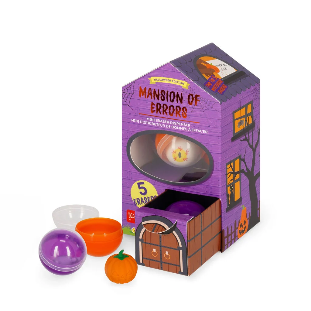 ED0001_1 Mini Dispensador de Gomas de Borrar - Mansion of Errors Legami - Imagen 1