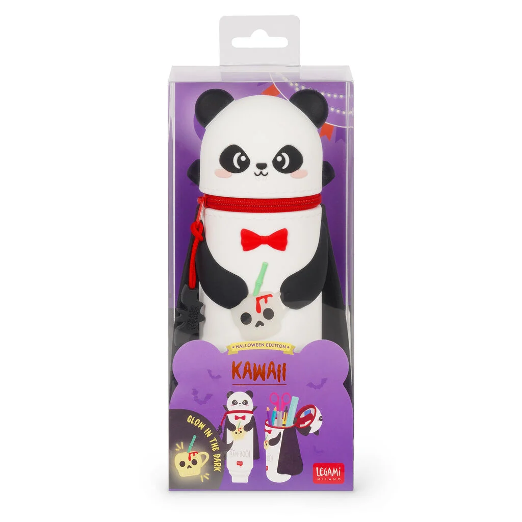KA0029_7 Estuche 2 en 1 de Silicona Panda «Bam-Boo» - Kawaii Legami - Imagen 1