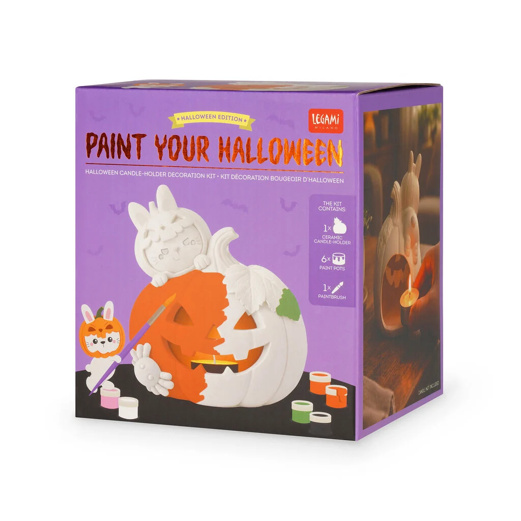 PSE0002_6 Kit Decoración Portavelas de Halloween - Paint Your Halloween Legami - Imagen 1
