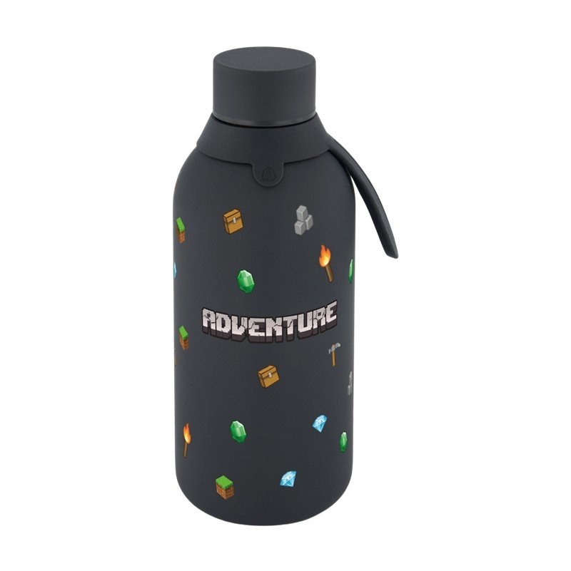 V42G00021838-04 BOTELLA TÉRMICA 500ML - NEGRA - PIXEL CRAFT LOVELY STORY - Imagen 1