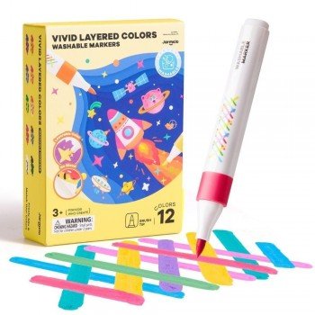 Rotuladores por capas lavables VIVID COLORED (12 ud.) Jarmelo - Imagen 2