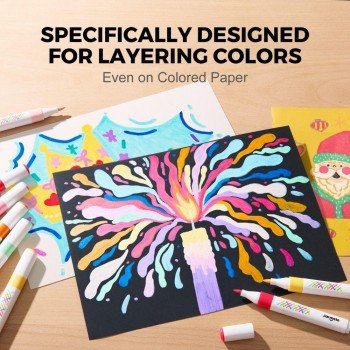 Rotuladores por capas lavables VIVID COLORED (12 ud.) Jarmelo - Imagen 3