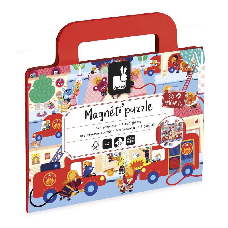 81383 MAGNETI'PUZZLES - BOMBEROS 36 PZ JANOB - Imagen 1