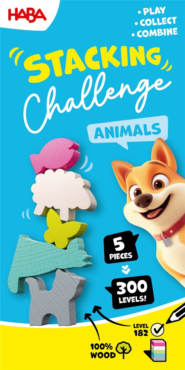 PA8C00010573-2 Stacking Challenge Animals haba - Imagen 1