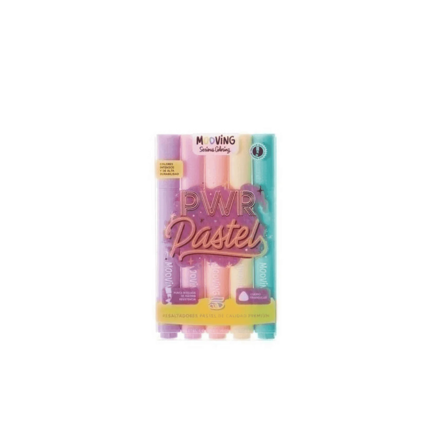 TPMPE051105_1 Resaltadores Mooving PWR Pastel x5 - Imagen 1