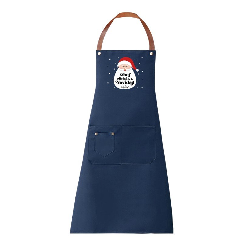 V42G00021161-10 DELANTAL / APRON - DARK BLUE - CHEF OFICIAL DE LA NAVIDAD LOVELY - Imagen 1